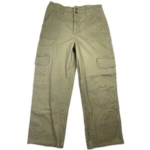 Generation by Celebrity Pants Juniors 9x29 Green Cotton Stretch Cargo Pockets